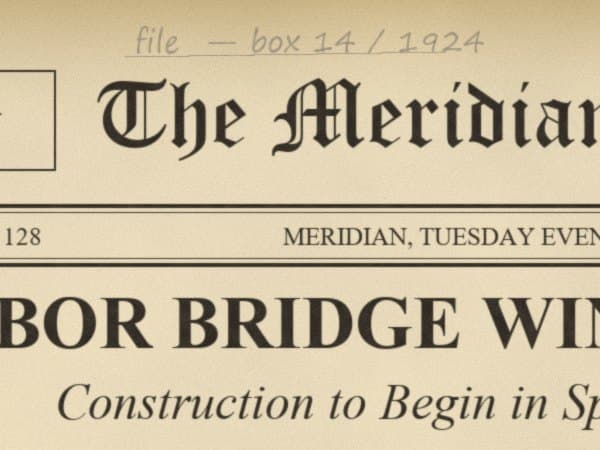 Pencil note on an old newspaper before restoration