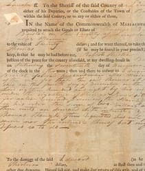 Document with lost texture before recovery