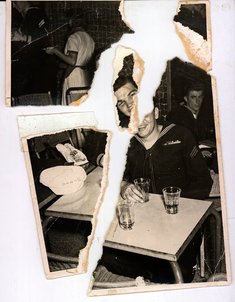 Before: Torn Photograph