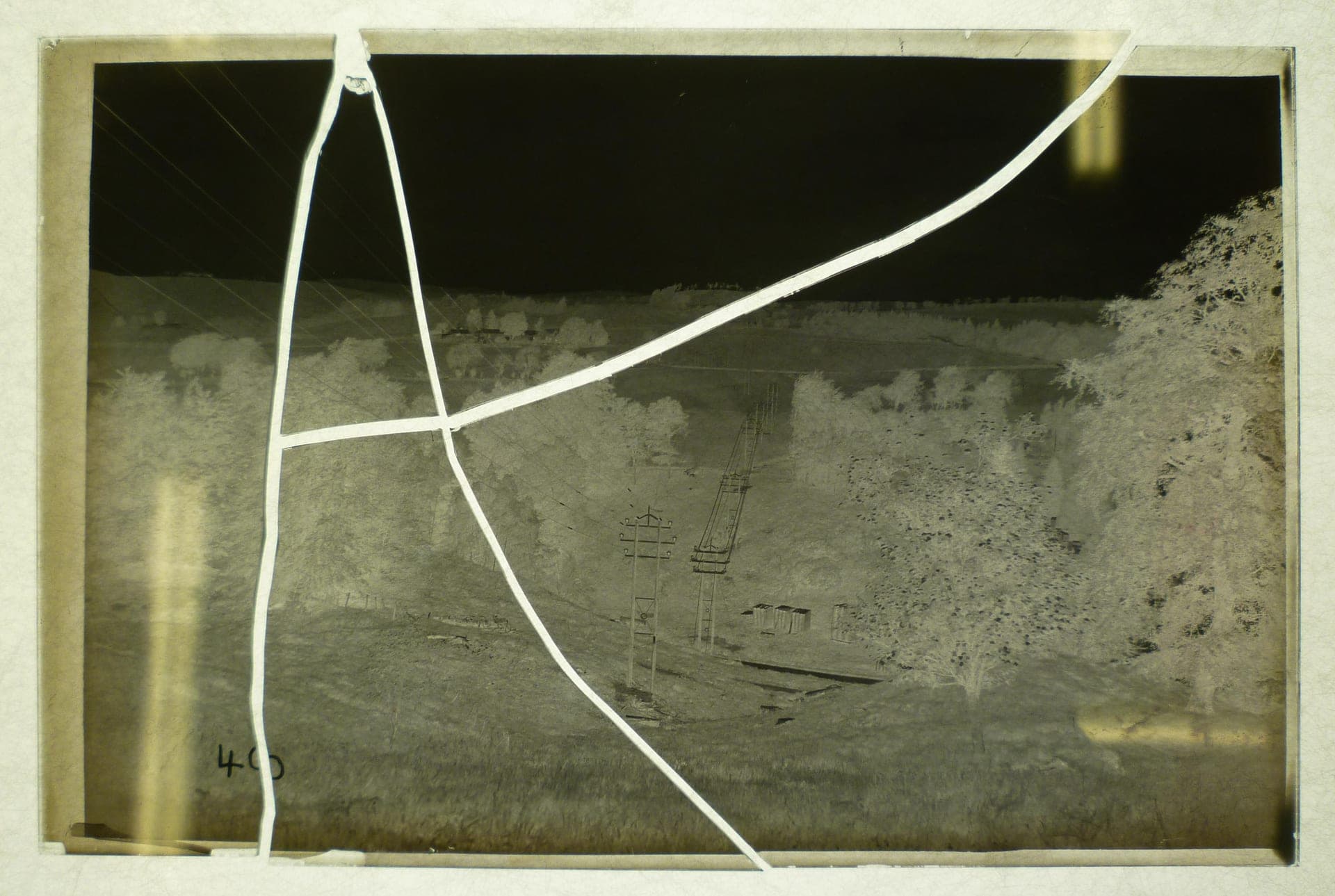 Before: Cracked Glass Negative