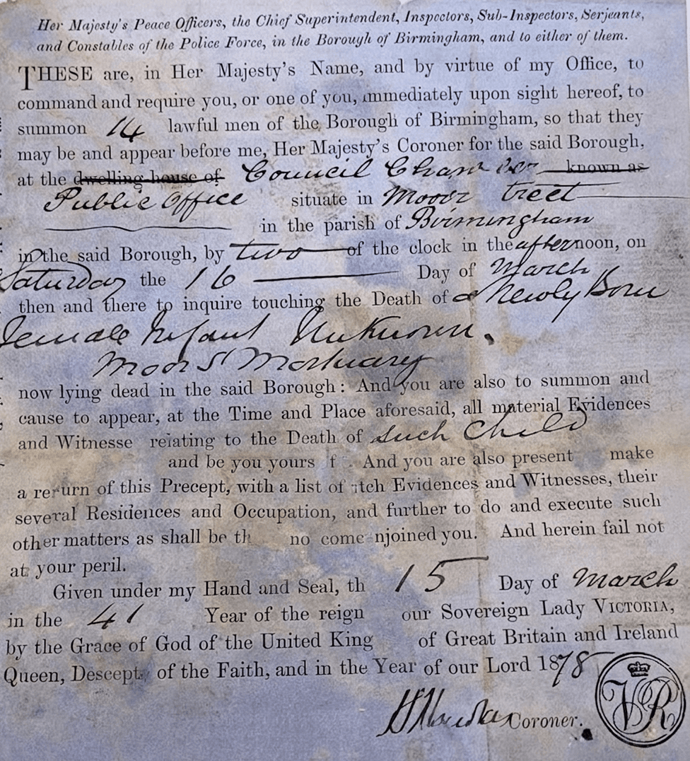 Document after filling missing areas